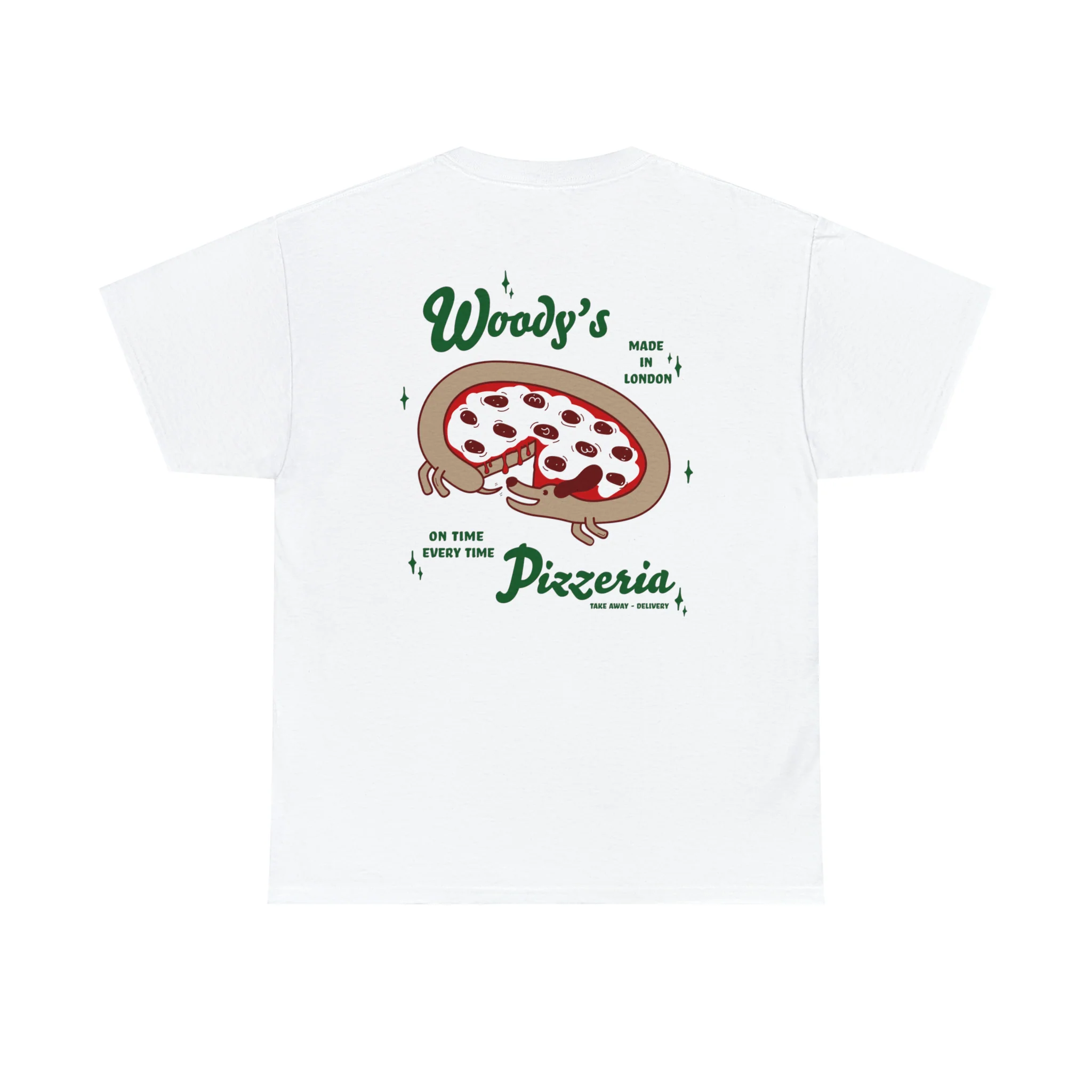 Woody's Pizzeria t-shirt - Image 5
